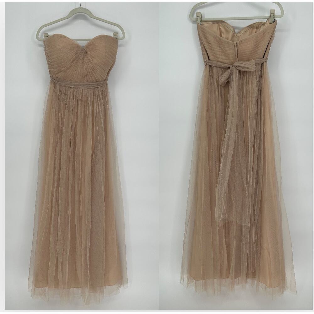 NWT Jenny Yoo Annabelle Gown - Size 12 Sandstone Cream‎